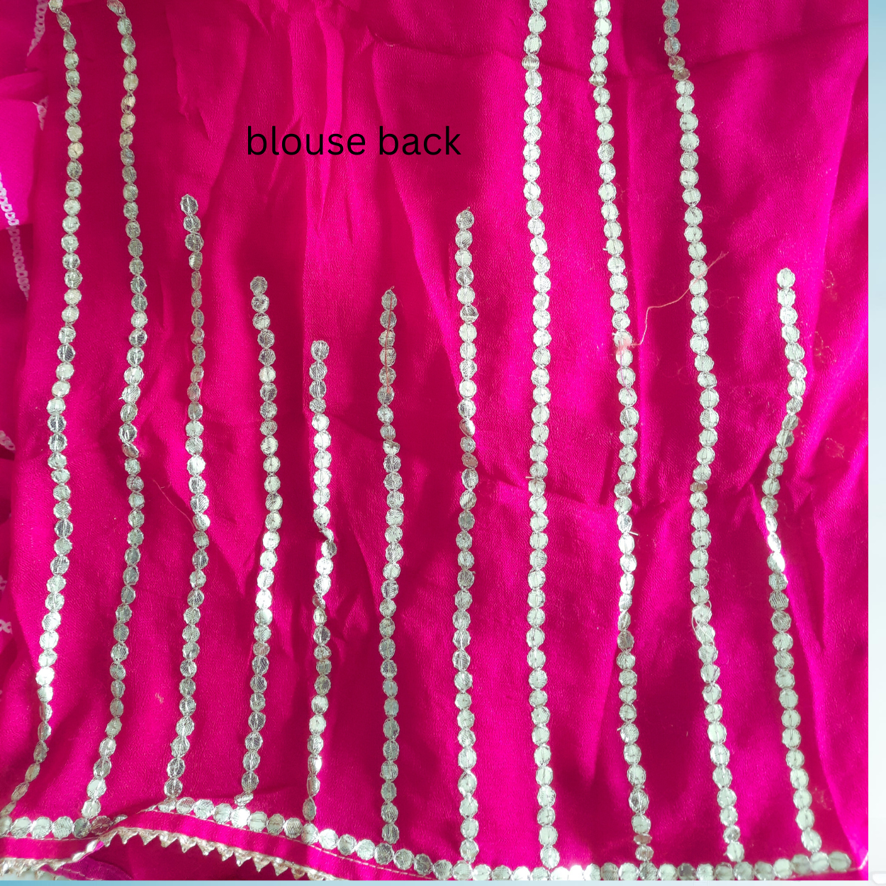 Pure georgette rajwadi bandhani saree in handwork - Kalyanam By Swati